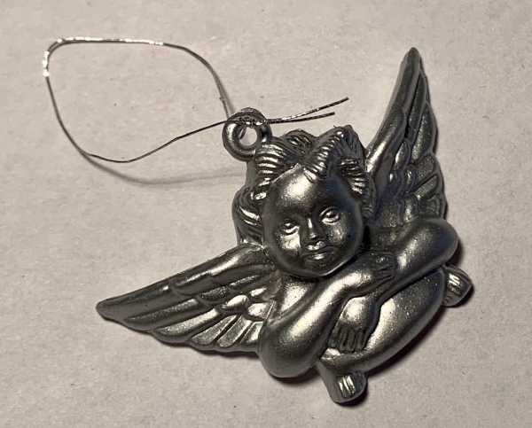 Engelkopf zum Hängen, silber